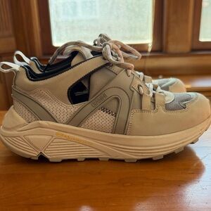 Ganni Cream and Black Women's Sneakers
